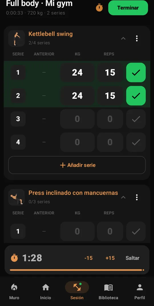 Sesión activa
